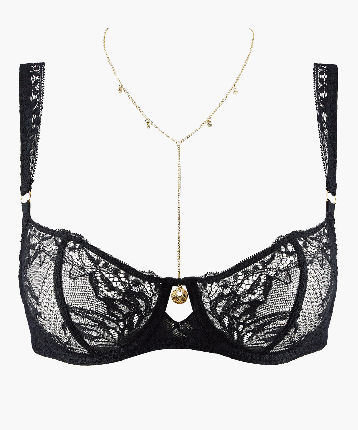 aubade-gold-pleasure-soutien-gorge-corbeille-avec-armatures-black-light image 1