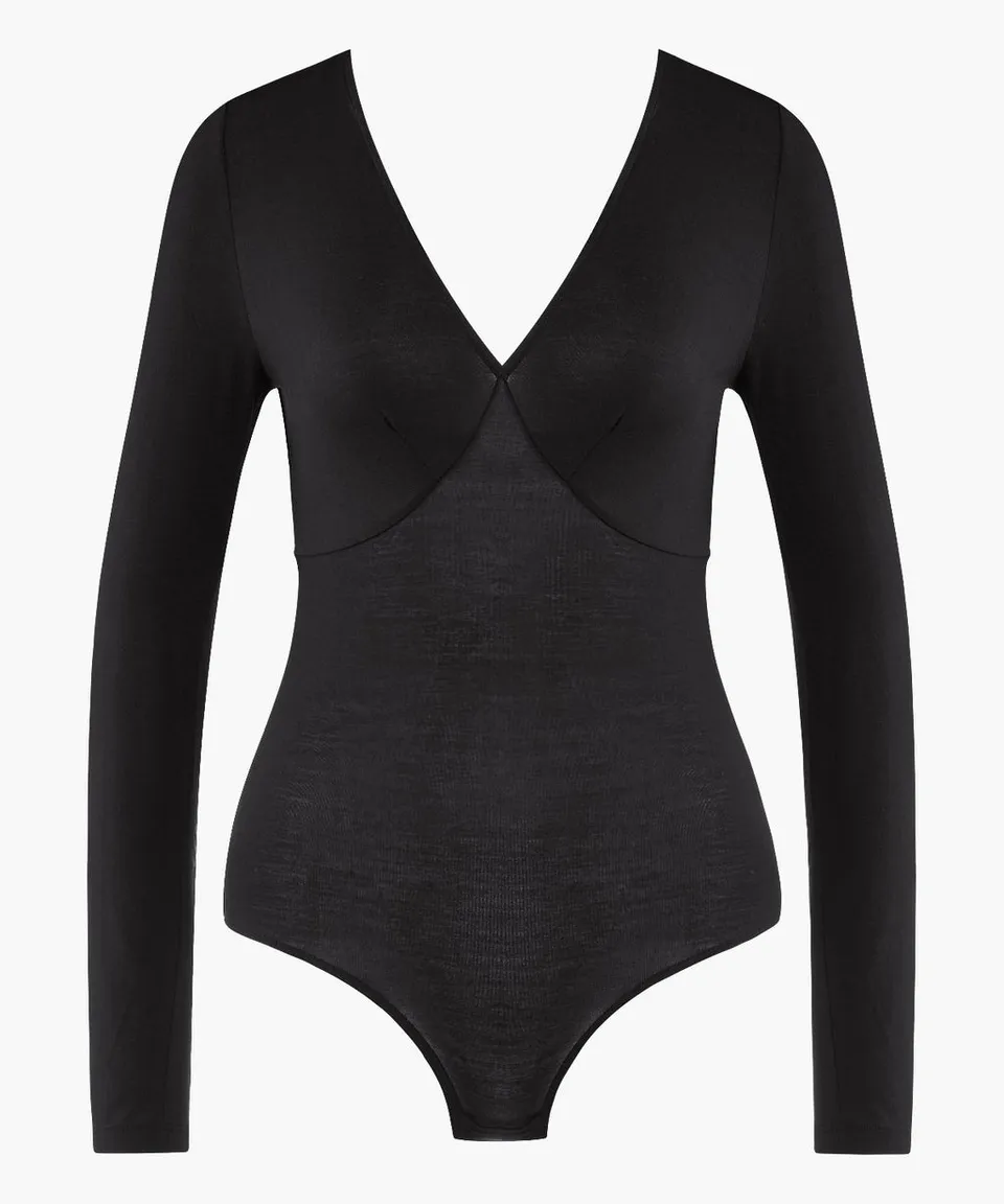 aubade-lazy-days-body-manches-longues-noir-3 image 1