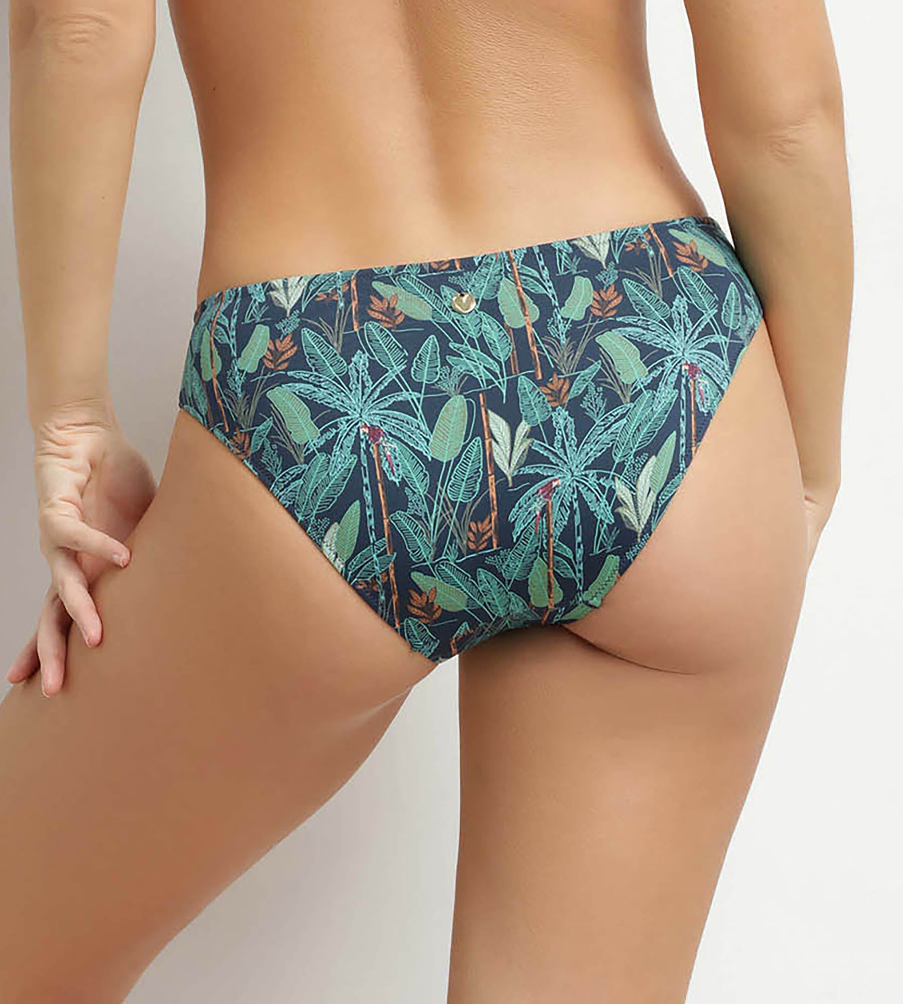 dim-swimwear-tropical-bas-de-maillot-culotte-bleu-motif-tropical image 2