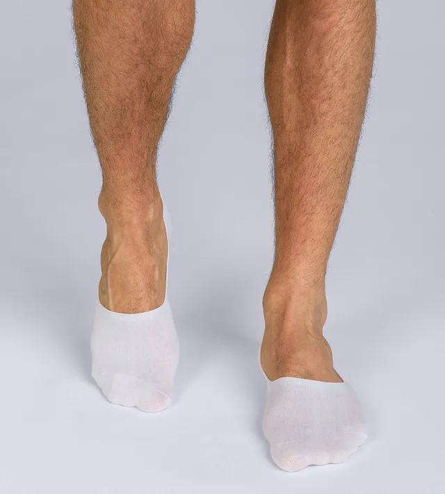 dim-lot-de-2-prot-ge-pieds-homme-coton-blanc-basic-coton image 1