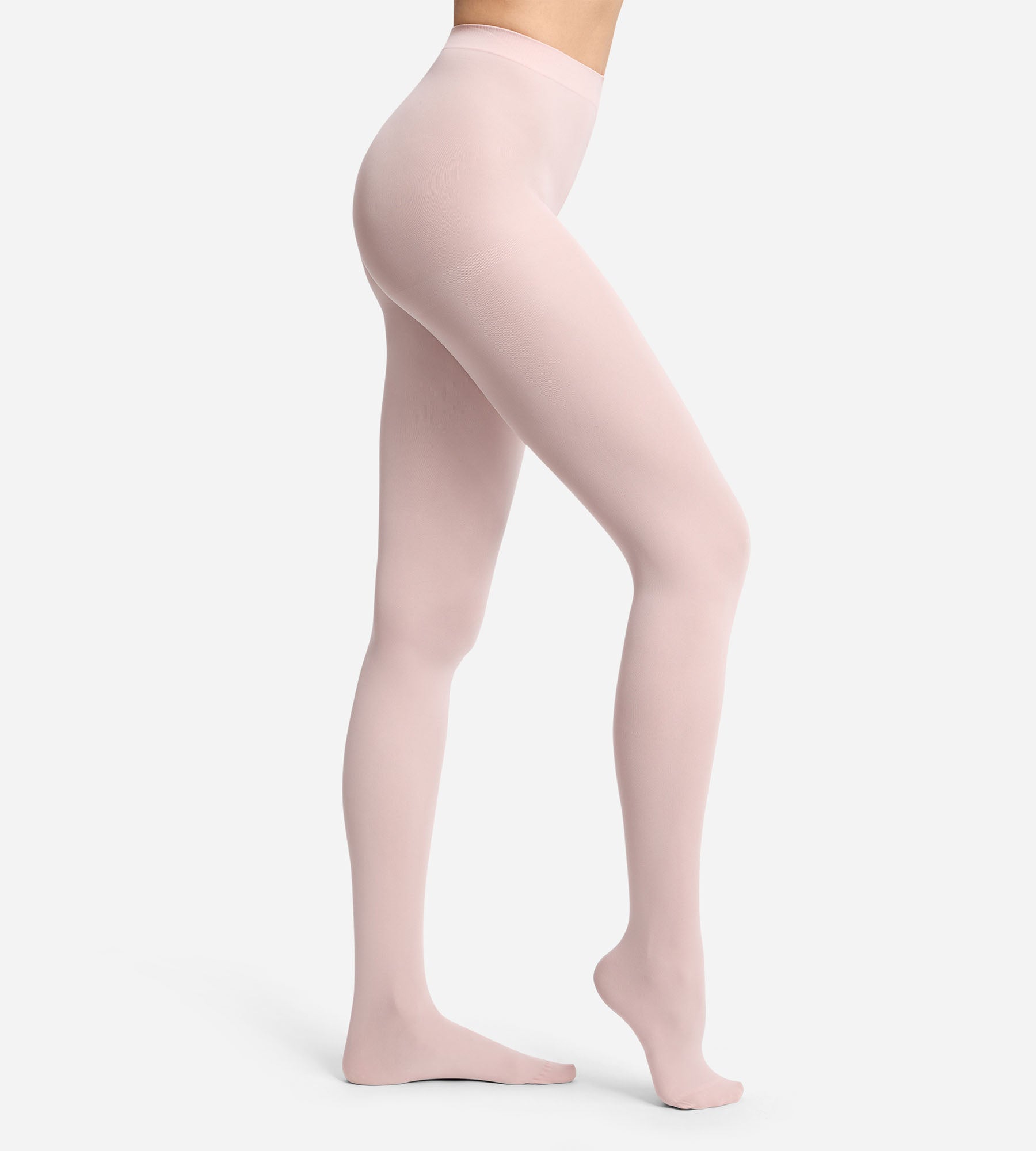 dim-opaque-velout-collant-50d-rose-ballet-ceinture-confort image 1