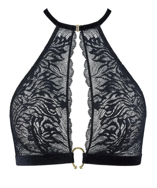 aubade-the-night-before-brassi-re-blackbird-sans-armatures-en-dentelle-et-velour image 1