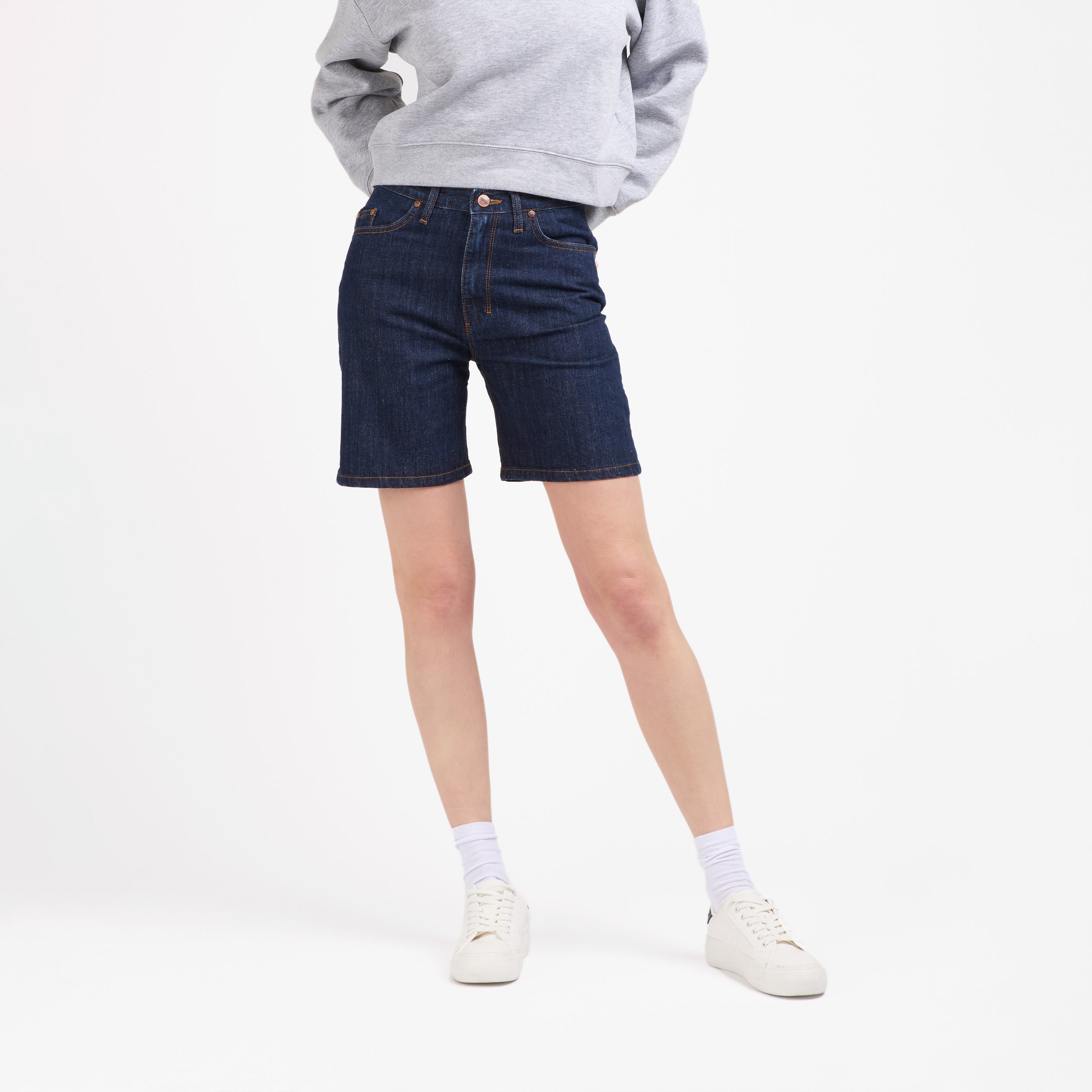 atelier-tuffery-aim-short-femme-taille-haute-en-jean-brut image 4