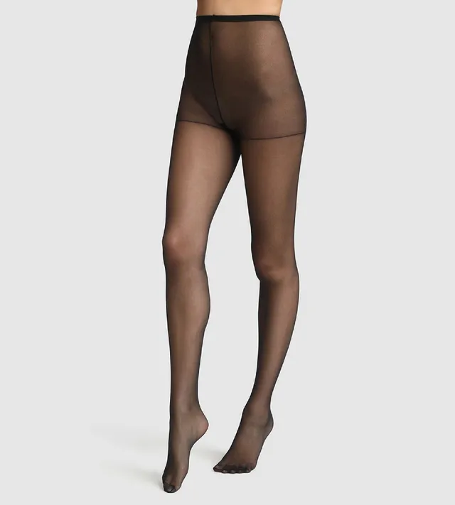 dim-trio-rouge-collant-noir-transparent-femme image 1