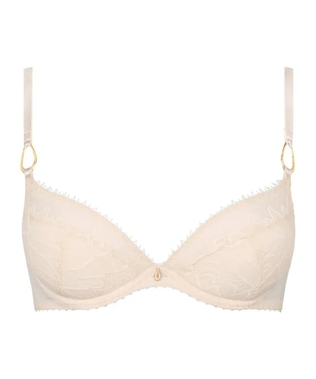 aubade-flawless-love-soutien-gorge-push-up-plunge-light-powder image 1
