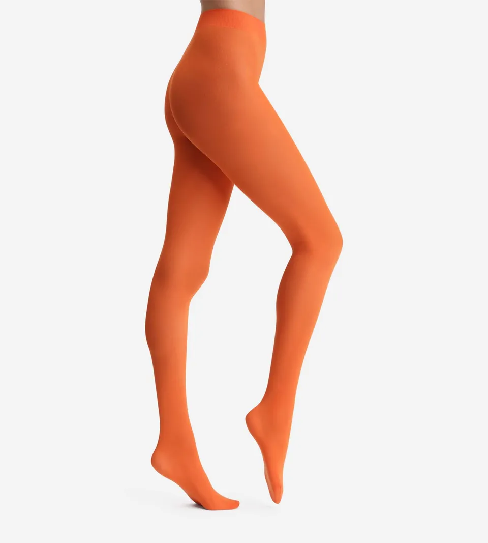 dim-x-in-s-de-la-fressange-collant-opaque-50d-rouge-orange image 1
