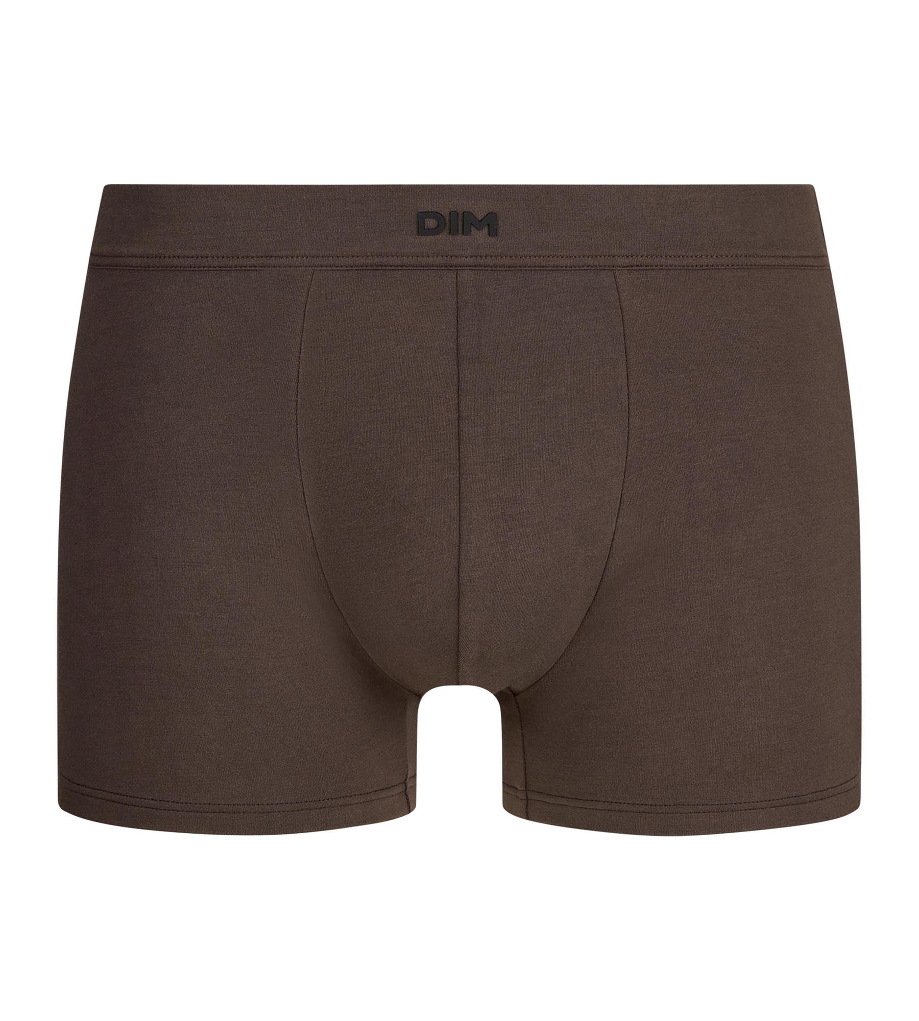 dim-gentleman-boxer-homme-modal-coton-chocolat-profond image 3