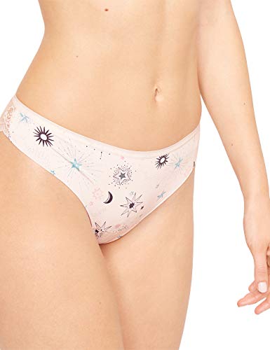 darjeeling-string-intrigante-microfibre-et-dentelle-femme-rose-taille-s image 3