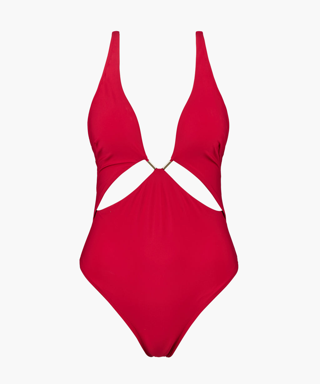 aubade-beach-escape-maillot-1-pi-ce-armatures-hibiscus image 1