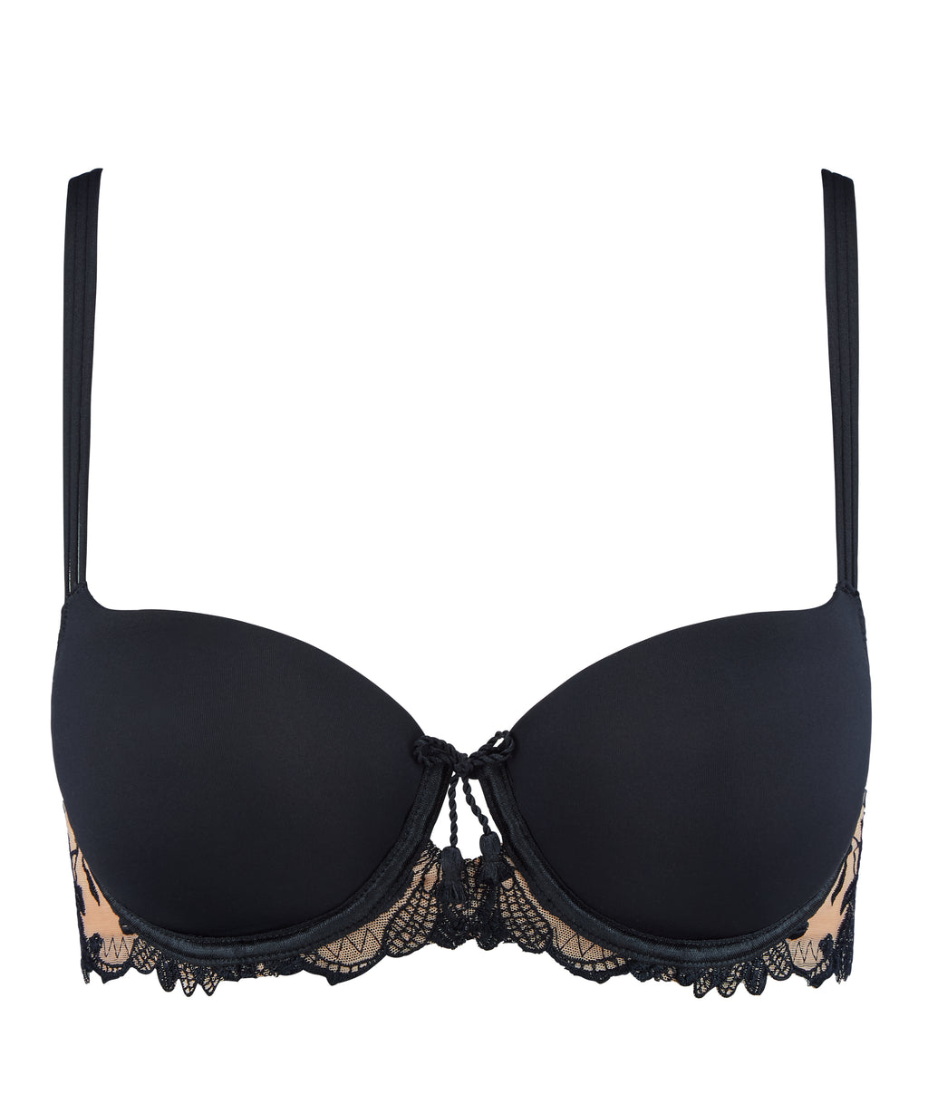 aubade-lovessence-soutien-gorge-demi-bonnet-black image 1