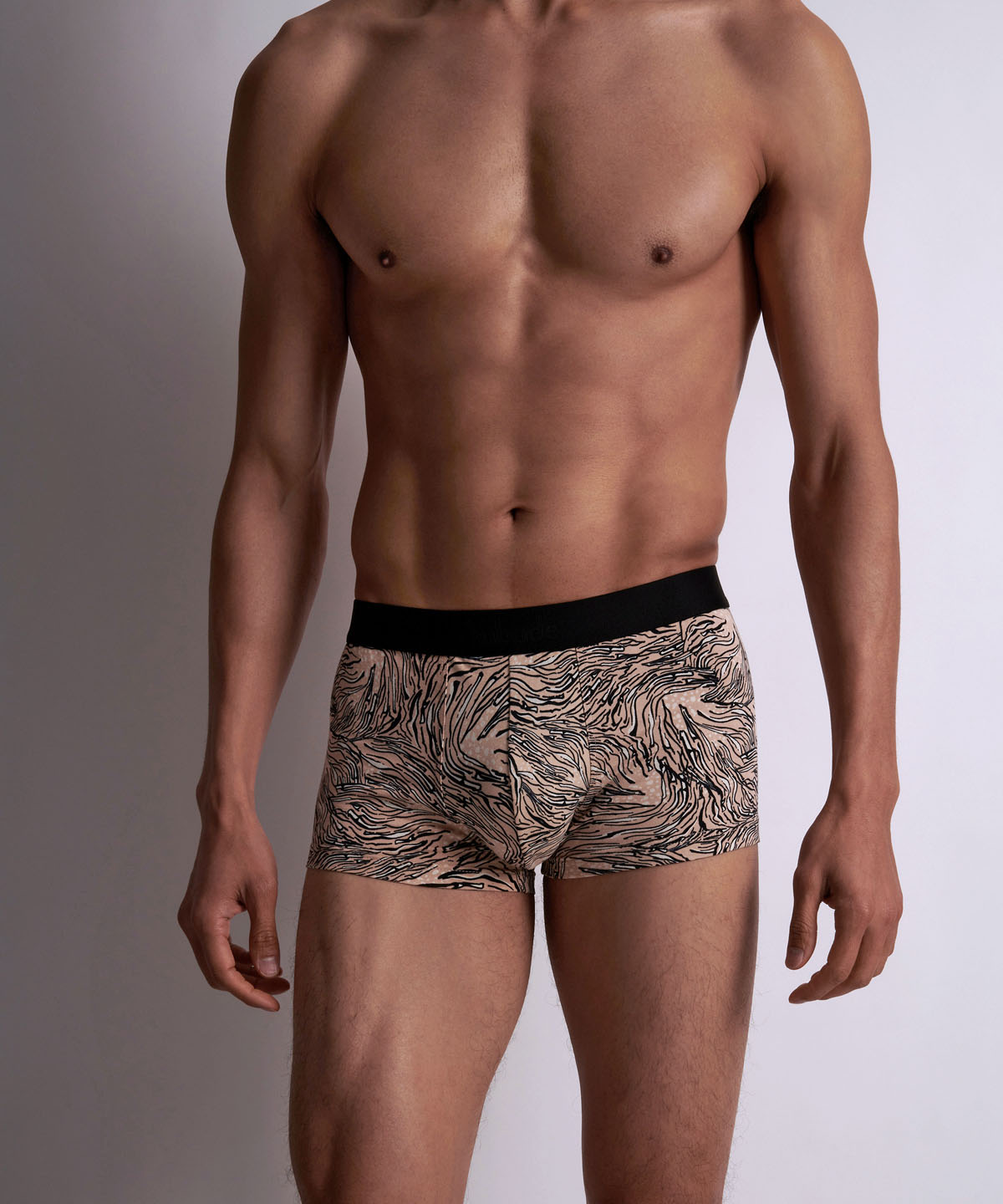 aubade-homme-boxer-trunk-f-line-coton-modal image 3