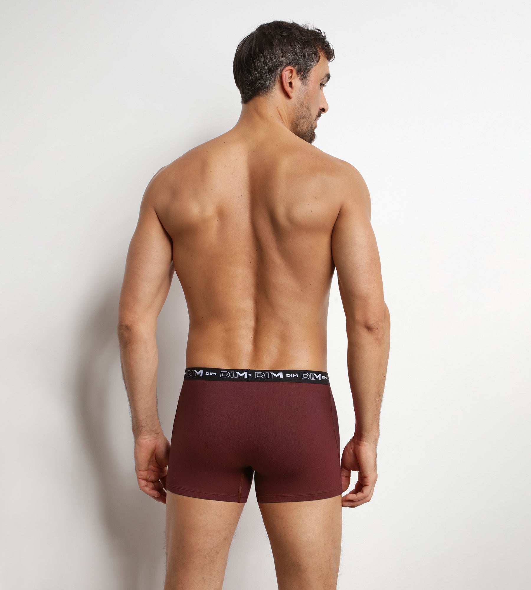 dim-lot-de-3-boxers-homme-coton-stretch-cendre image 2