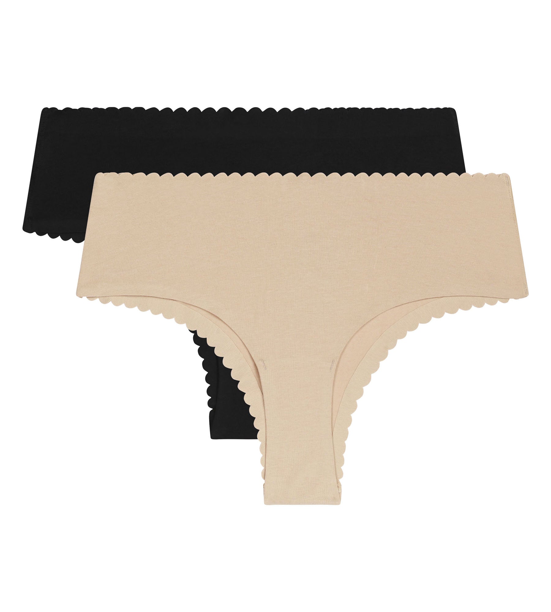 dim-body-touch-lot-de-2-tangas-coton-noir-et-nude image 5