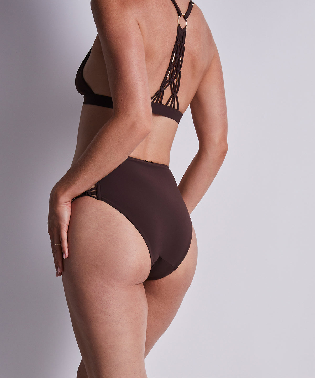 aubade-gipsy-muse-bas-de-maillot-taille-haute-henna image 6
