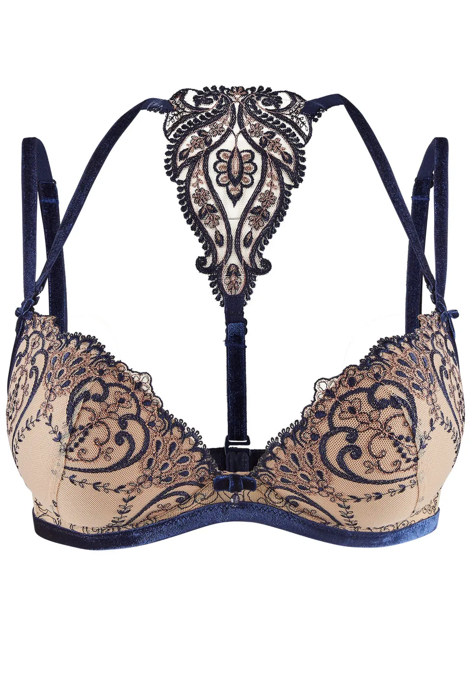 aubade-coeurs-enlac-s-soutien-gorge-push-up-nightfall image 1