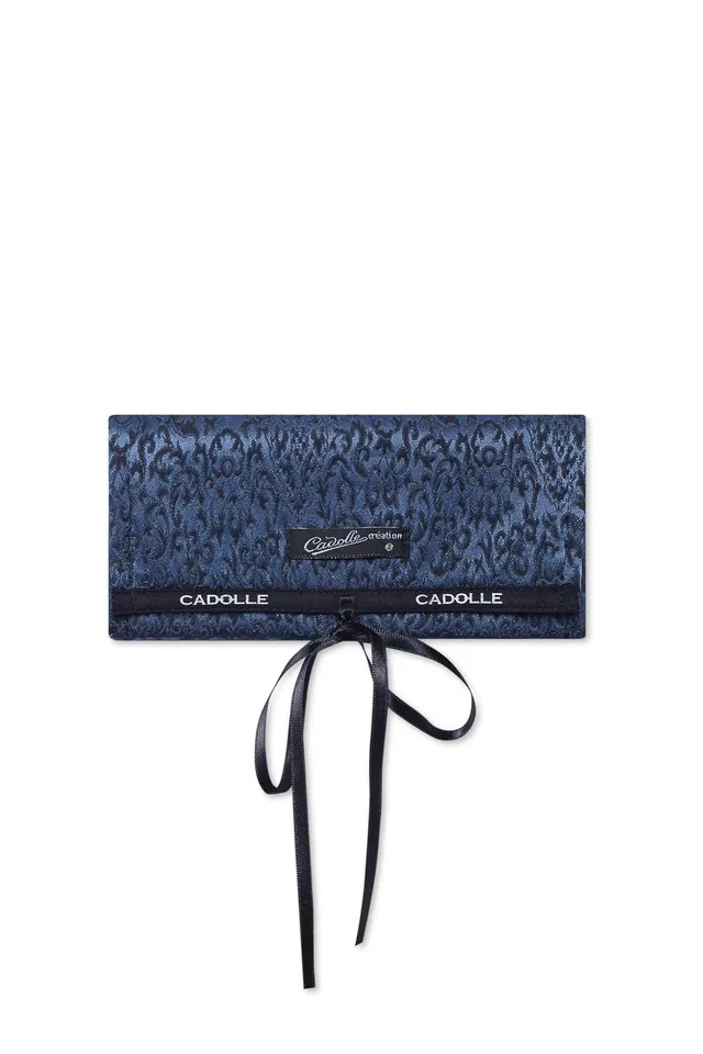 cadolle-trousse-broch-l-opard-bleu-pochette-lingerie image 1