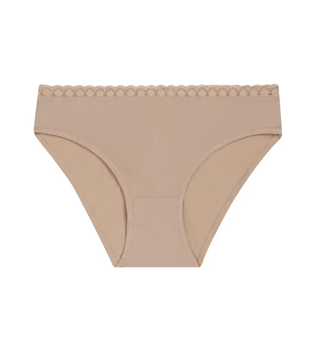 dim-daily-culotte-fille-microfibre-et-dentelle-nude image 1
