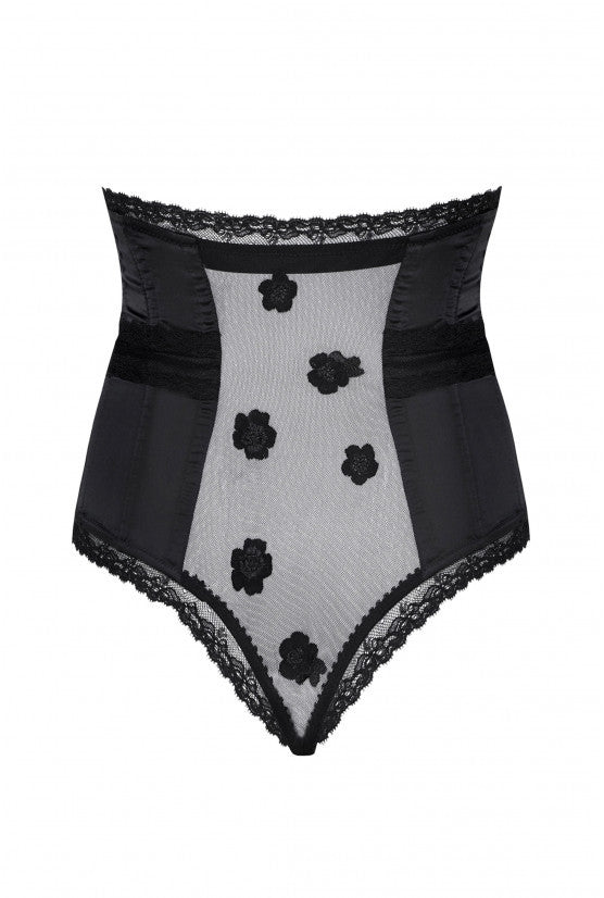 cadolle-gilian-culotte-corset-e-satin-tulle-noir-culotte-taille-haute image 2