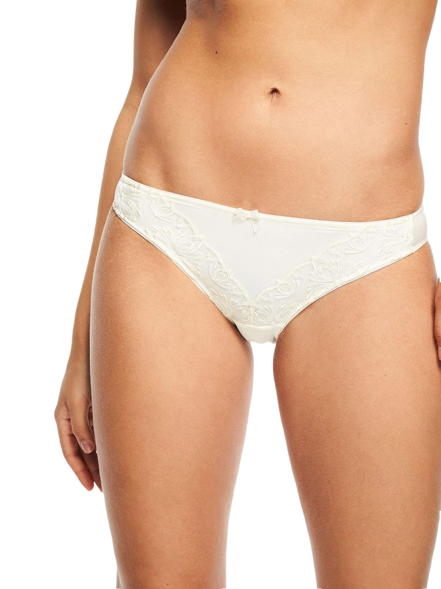 chantelle-champs-lys-es-slip-femme-ivoire image 3