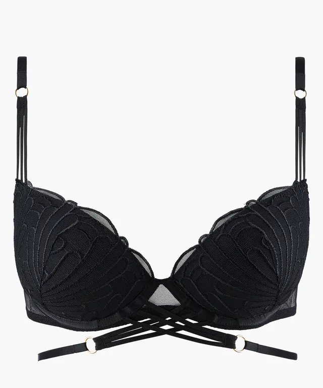 aubade-l-indomptable-soutien-gorge-push-up-coques-afterdark-noir image 1