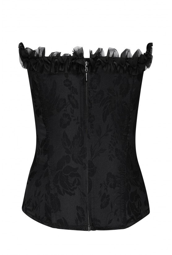 cadolle-diva-corset-noir-satin-broch-la-age image 3