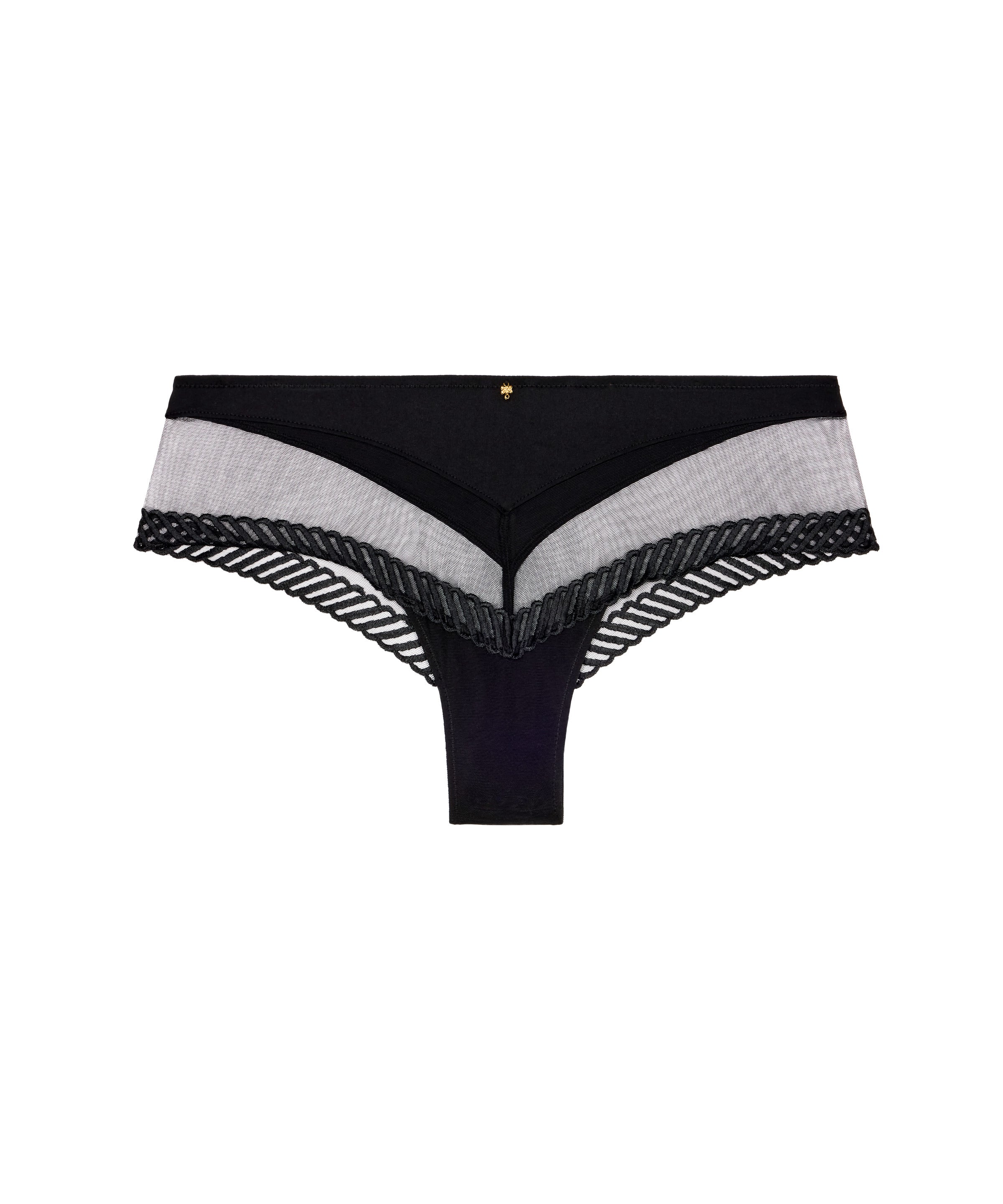 aubade-sheer-emotion-shorty-noir-mati-res-recycl-es image 1