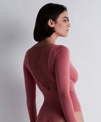 aubade-lazy-days-body-manches-longues-rosewood image 3