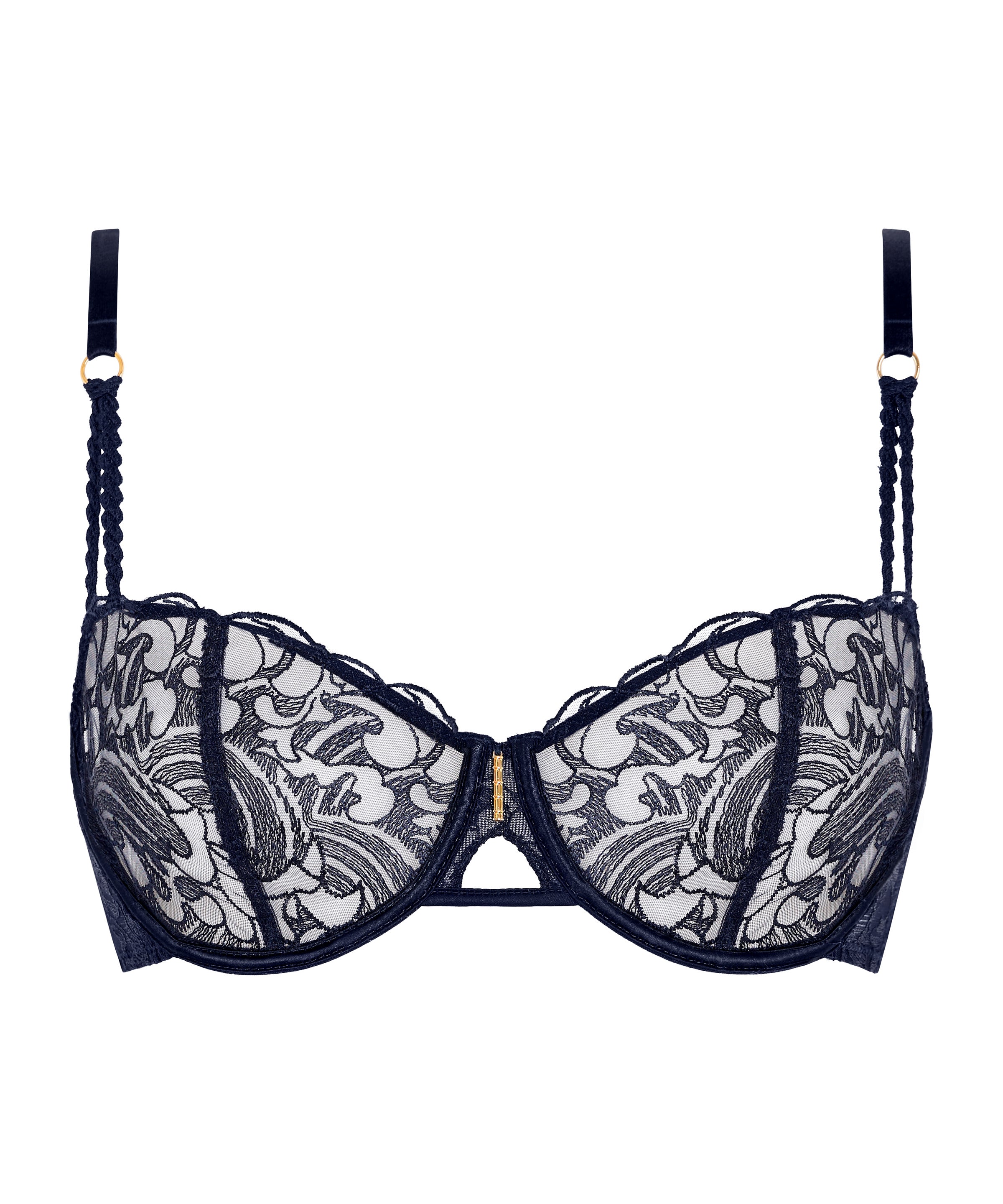 aubade-satin-memories-soutien-gorge-corbeille-avec-armatures-deep-sea image 1