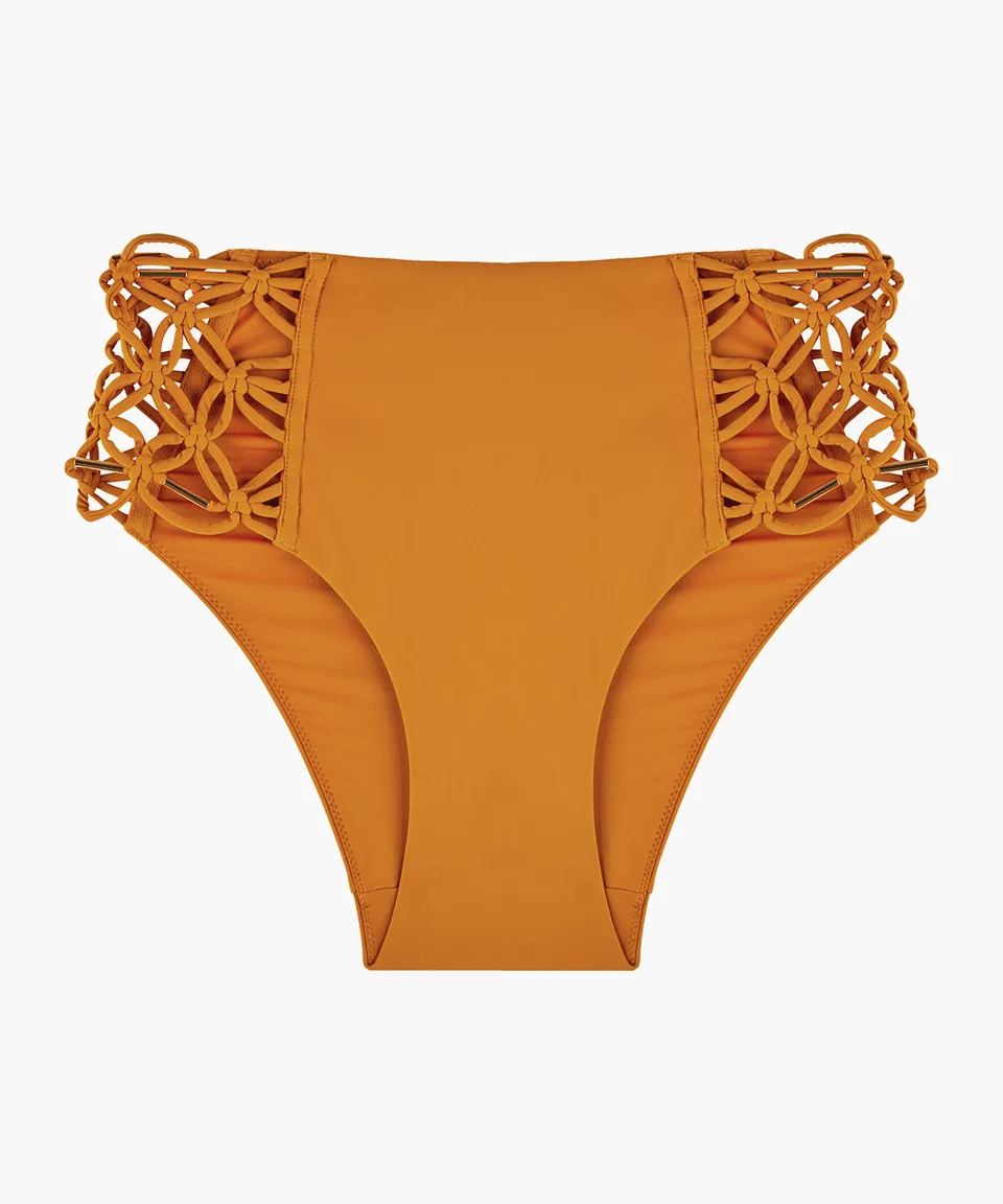 aubade-gipsy-muse-bas-de-maillot-de-bain-taille-haute-saffron image 1