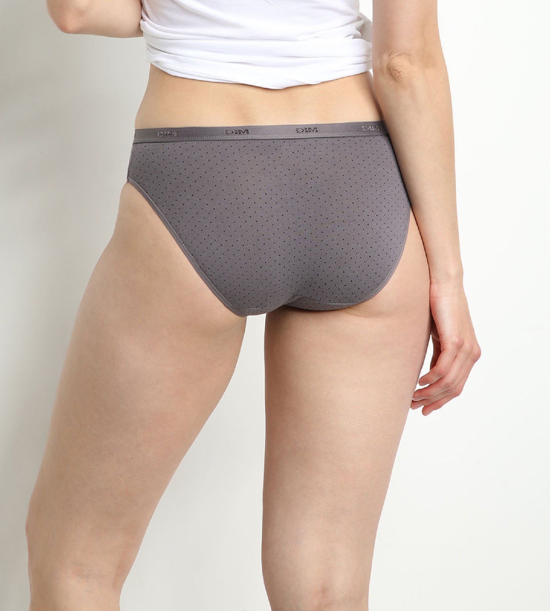 dim-les-pockets-lot-de-3-slips-femme-coton-noir-et-gris-imprim-s image 2