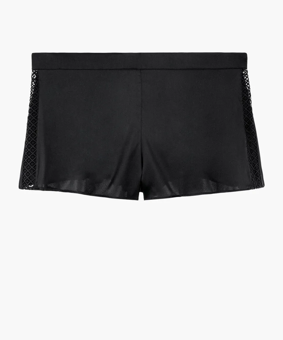 aubade-silk-desire-shorty-black image 1