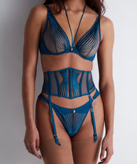aubade-sumptuous-waves-porte-jarretelles-bleu-imp-rial image 2