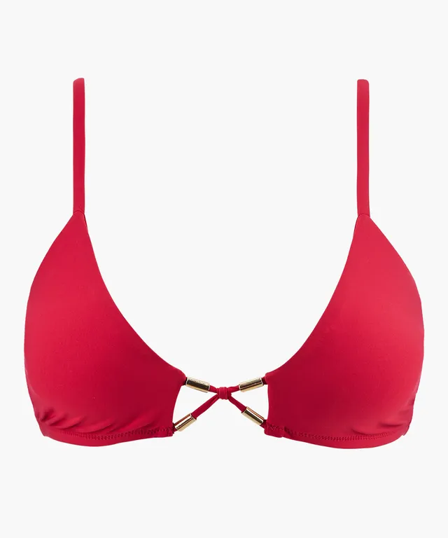 aubade-beach-escape-haut-de-maillot-de-bain-triangle-hibiscus-bretelles-crois-es image 1