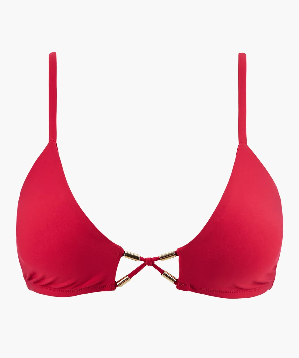 aubade-beach-escape-haut-de-maillot-de-bain-triangle-hibiscus-bretelles-crois-es image 1