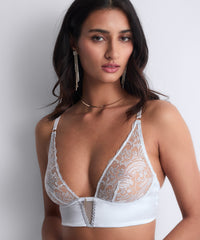 aubade-satin-memories-triangel-bralette-artic-blue image 2