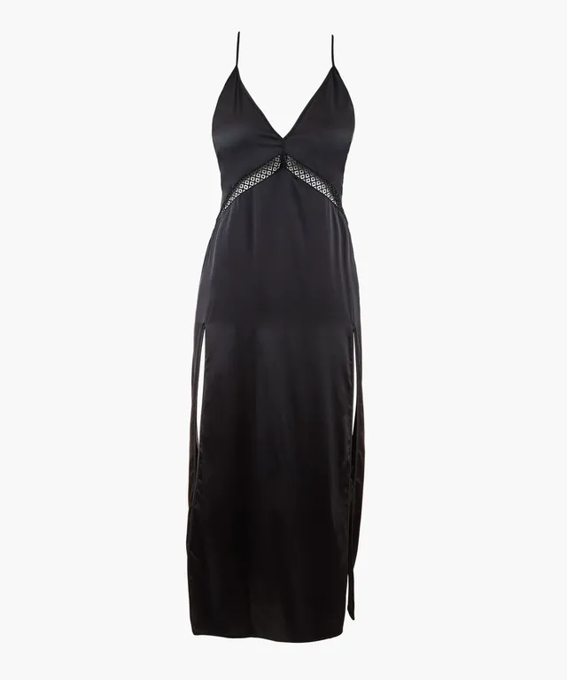aubade-silk-desire-nuisette-longue-noir image 1