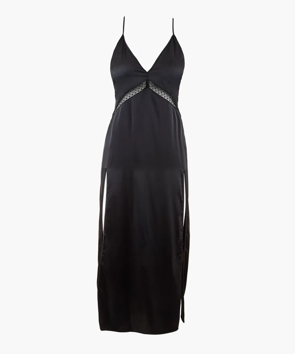 aubade-silk-desire-nuisette-longue-noir image 1