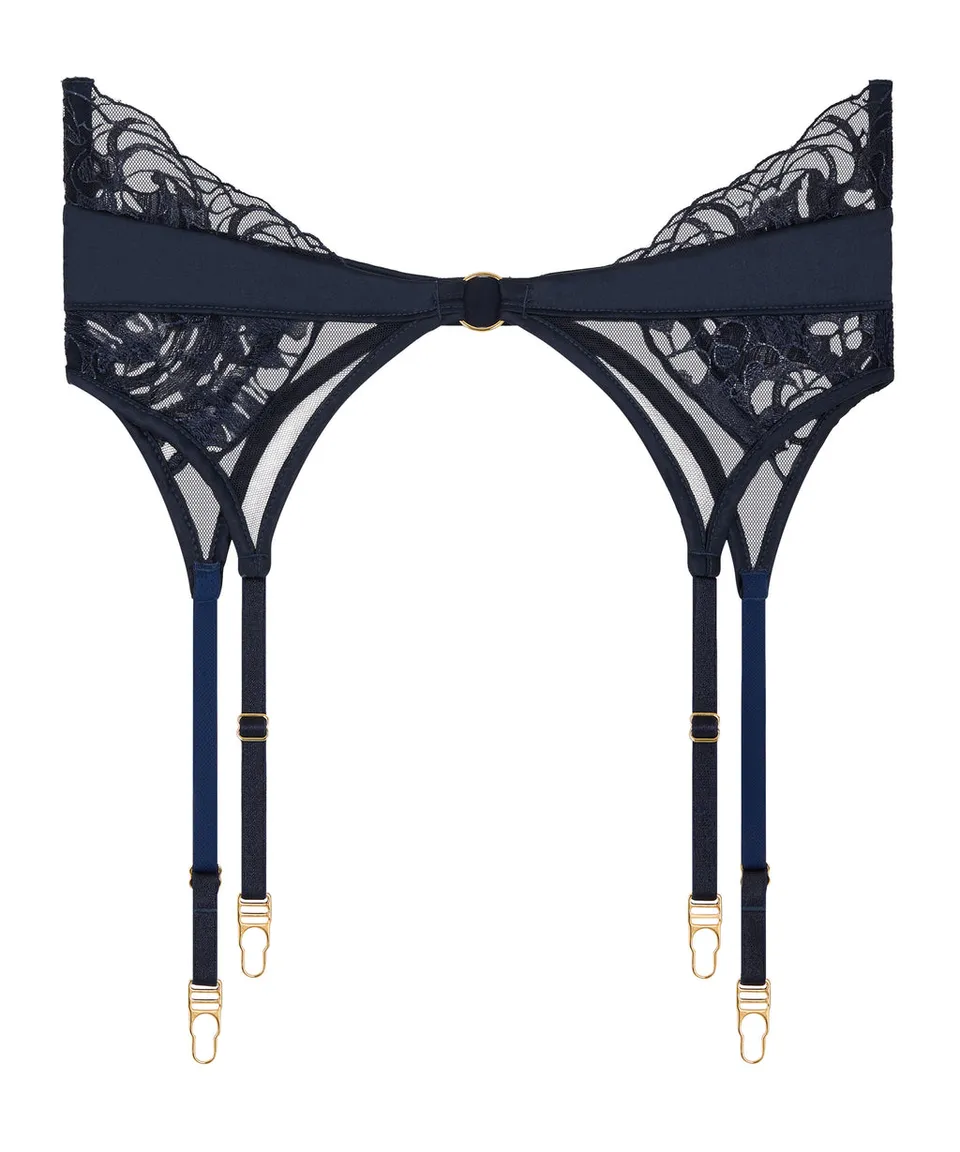 aubade-satin-memories-porte-jarretelles-deep-sea image 1
