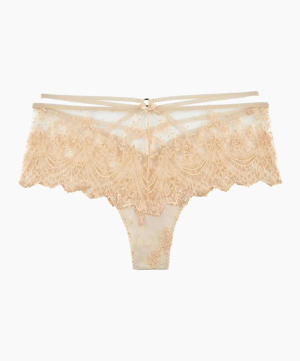 aubade-crin-noir-shorty-cheeky-silk-heaven image 1