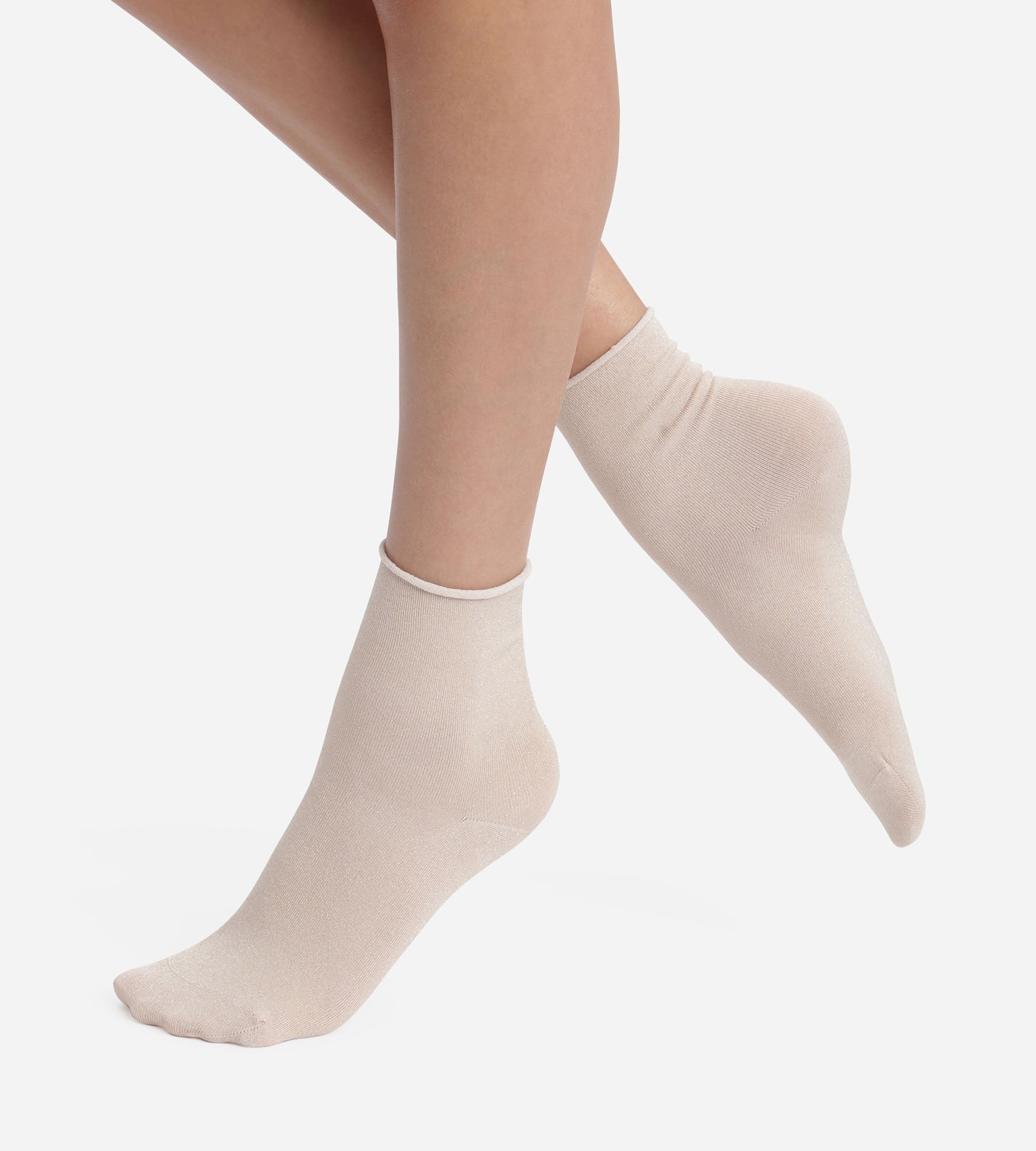 dim-mode-chaussettes-femme-en-lurex-b-ne image 1