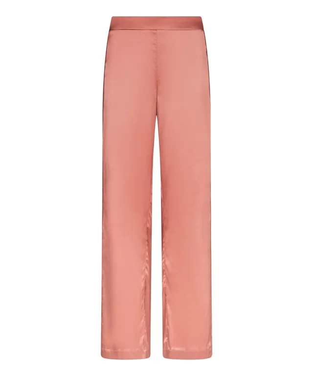 aubade-midnight-whisper-pantalon-ample-rose-poudr-soie-stretch-et-dentelle image 1