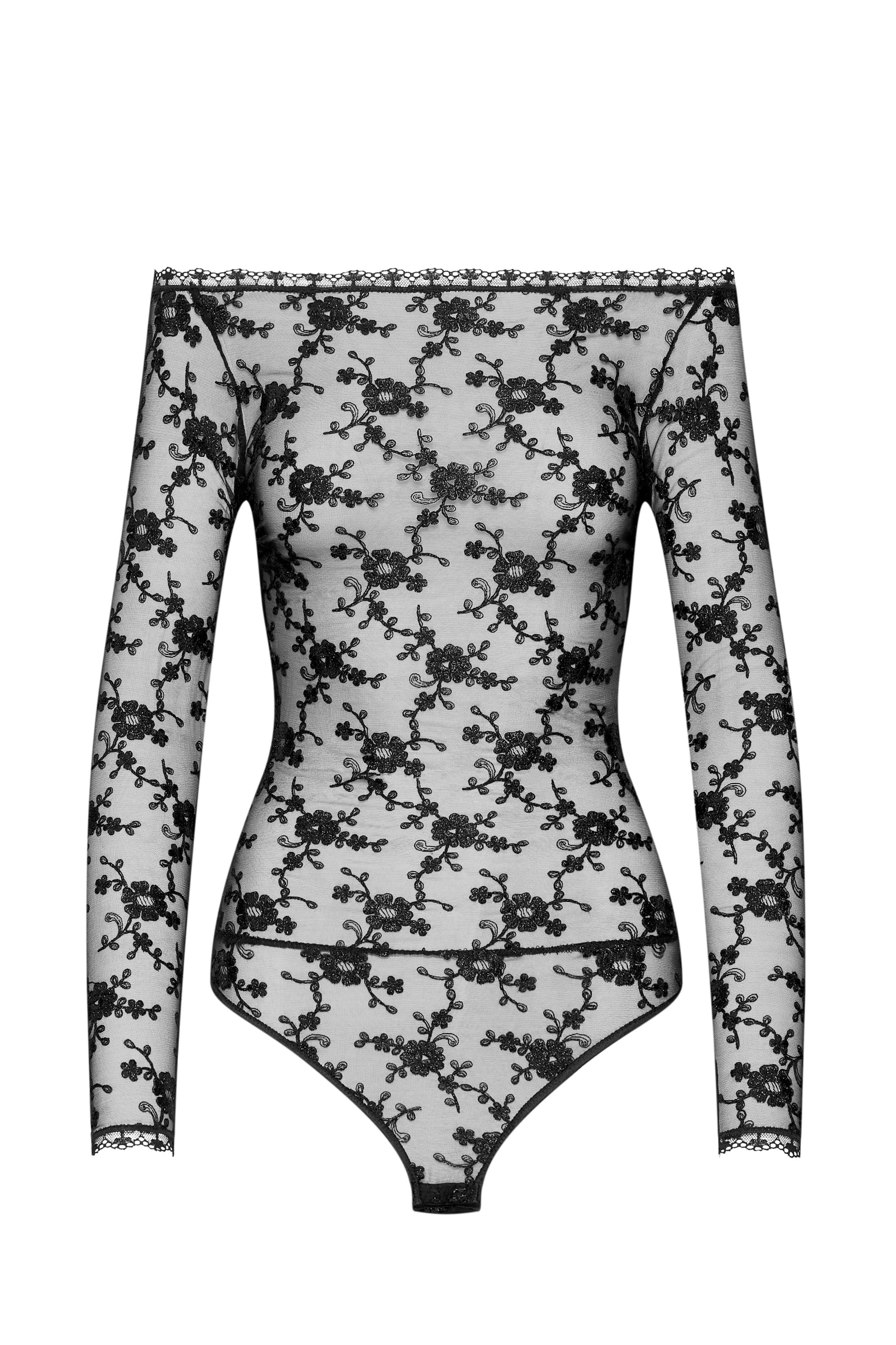 cadolle-body-brod-allover-noir image 2