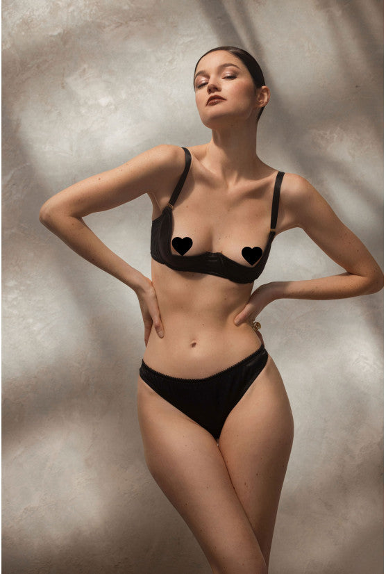 cadolle-tulipe-soutien-gorge-sein-nu-satin-noir image 3