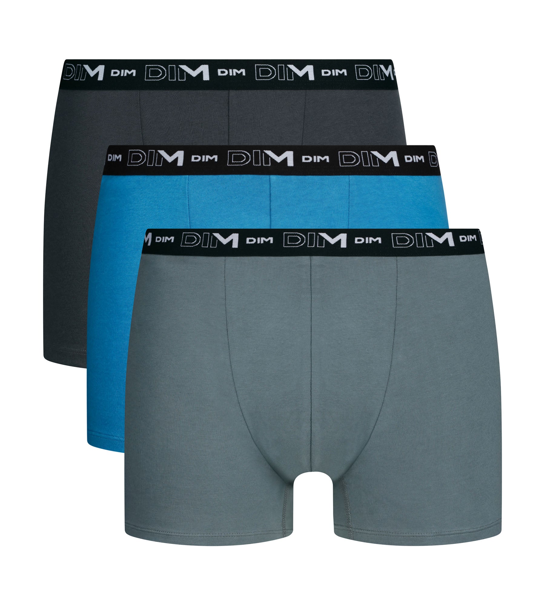 dim-coton-stretch-lot-de-3-boxers-homme-bleu-elegant image 3