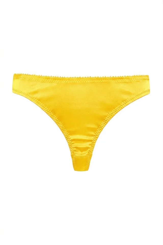 cadolle-cathy-string-soie-jaune image 1
