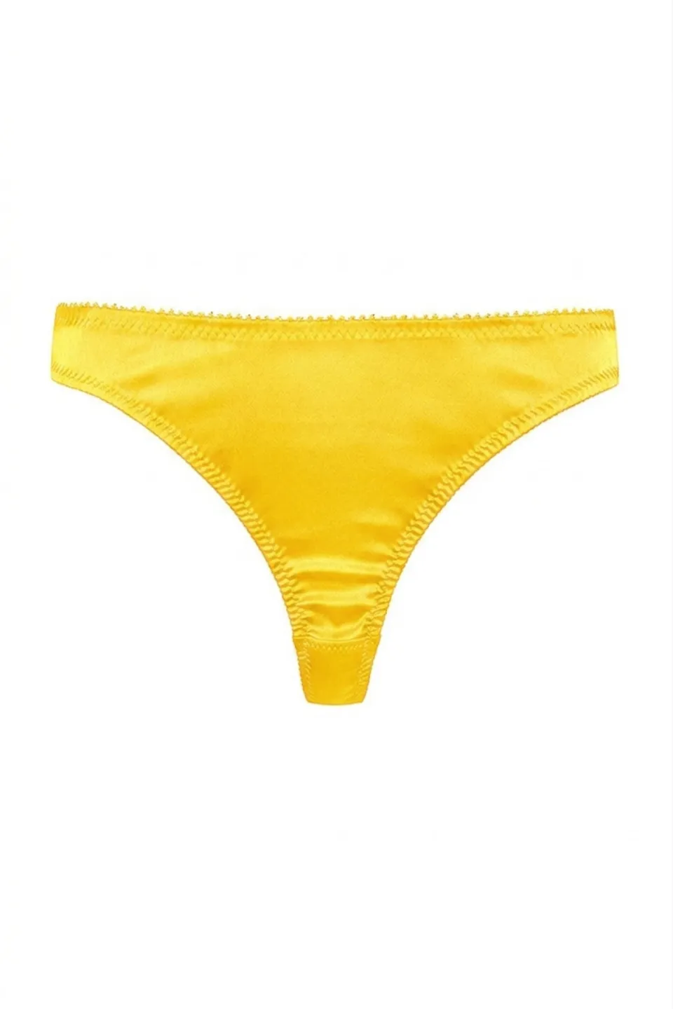 cadolle-cathy-string-soie-jaune image 1