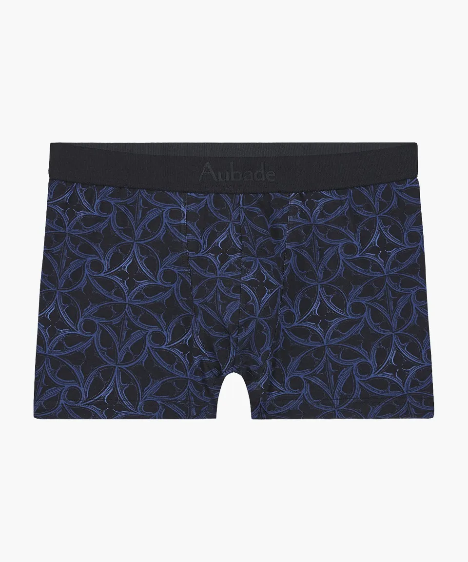 aubade-homme-boxer-gothic-coton-bio-noir image 1