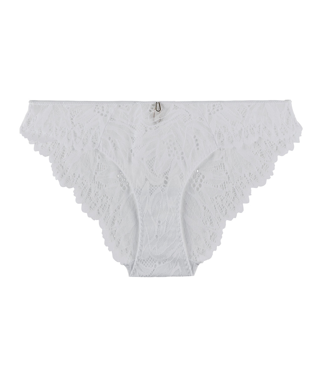 aubade-flowermania-slip-italien-blanc image 1
