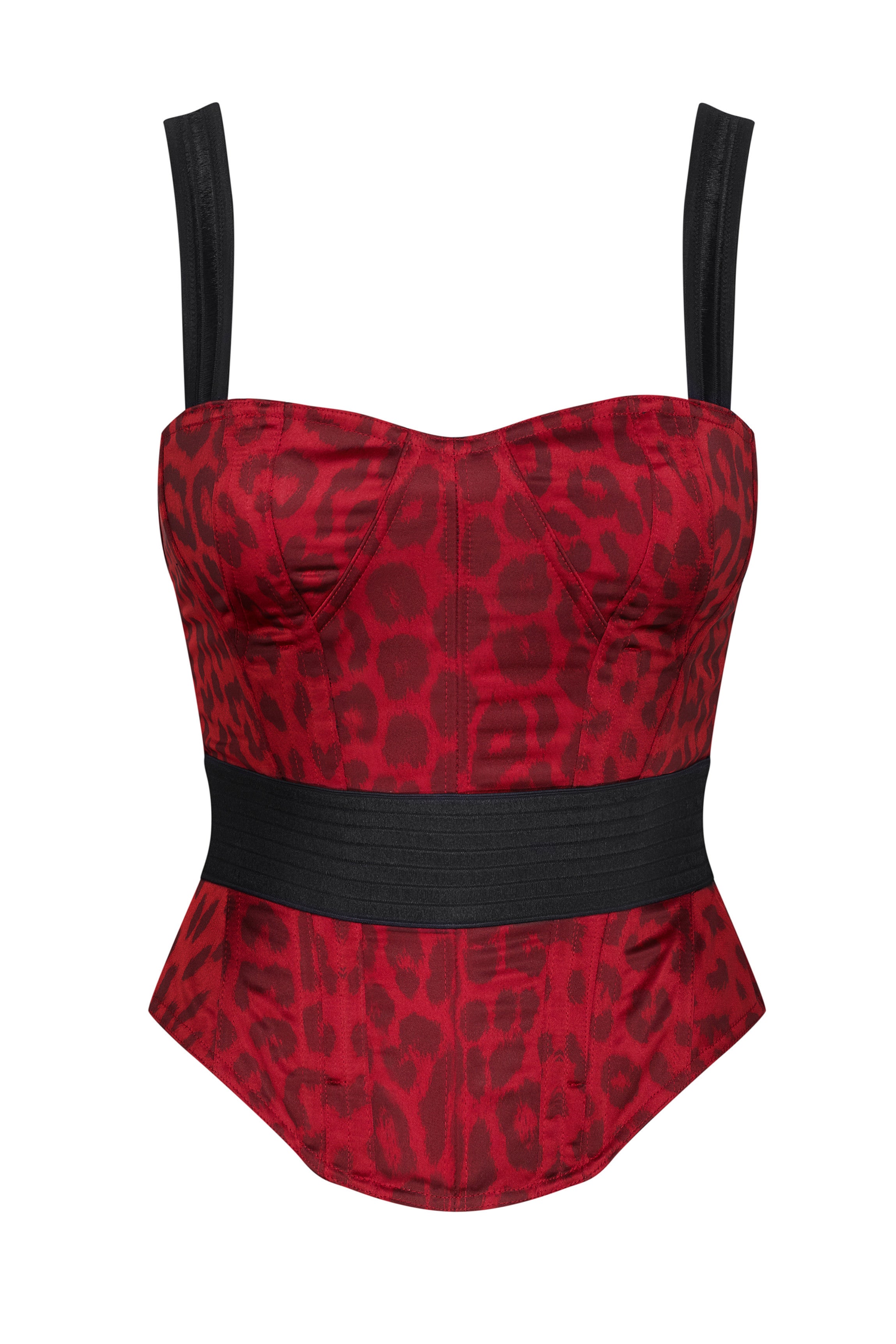 cadolle-cleves-corset-rouge-satin-la-age image 1