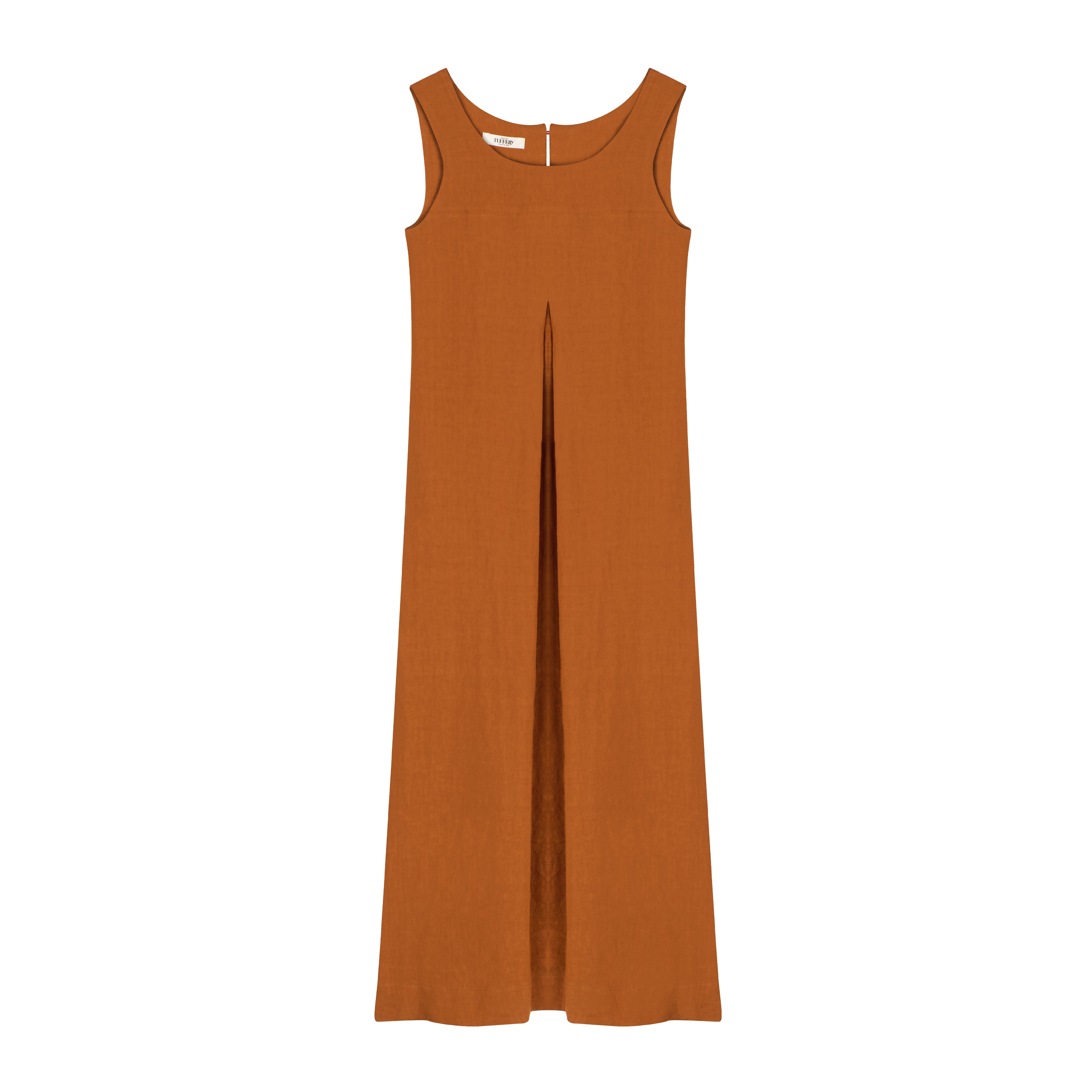 atelier-tuffery-suzanne-robe-longue-femme-en-lin-rouille image 1